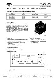 TSOP1137RF1 datasheet pdf Vishay