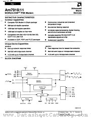 AM7910 datasheet pdf Advanced Micro Devices