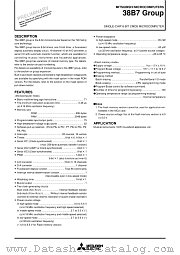 M38B79MFH datasheet pdf Mitsubishi Electric Corporation