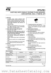 ST7FLITE1XXX datasheet pdf ST Microelectronics