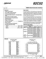 IP82C52 datasheet pdf Intersil