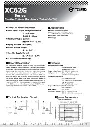 XC62GR3022ML datasheet pdf Torex Semiconductor