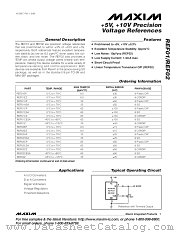 REF01CSA datasheet pdf MAXIM - Dallas Semiconductor