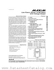 MAX5172AEEE datasheet pdf MAXIM - Dallas Semiconductor