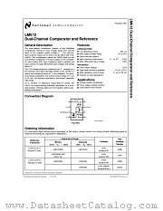 LM612AIN datasheet pdf National Semiconductor