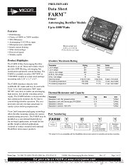 FARM1CN2 datasheet pdf Vicor Corporation