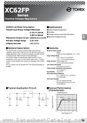 XC62FP5001LL datasheet pdf Torex Semiconductor