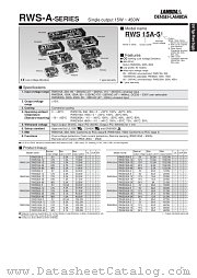 RWS300A-15 datasheet pdf DENSEI-LAMBDA