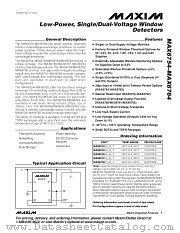 MAX6764UTAD3 datasheet pdf MAXIM - Dallas Semiconductor