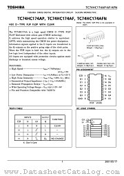 TC74HC174 datasheet pdf TOSHIBA