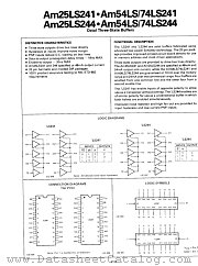AM25LS241 datasheet pdf Advanced Micro Devices