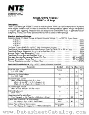 NTE5675 datasheet pdf NTE Electronics