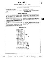 AM2922XCB datasheet pdf Advanced Micro Devices