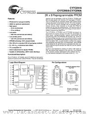 CY7C291AL-25WC datasheet pdf Cypress