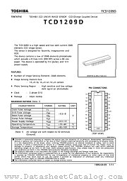 TCD1209 datasheet pdf TOSHIBA