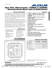 MAX9995 datasheet pdf MAXIM - Dallas Semiconductor