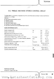 TCA740A datasheet pdf Philips