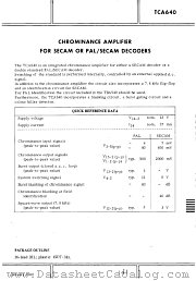 TCA640 datasheet pdf Philips