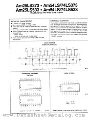 AM25LS373 datasheet pdf Advanced Micro Devices