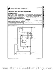 LM110J datasheet pdf National Semiconductor
