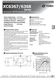 XC6367F datasheet pdf Torex Semiconductor