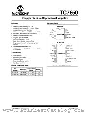 TC7650CPD datasheet pdf Microchip