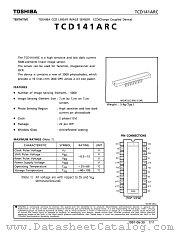 TCD141ARC datasheet pdf TOSHIBA