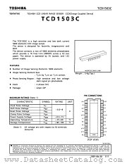 TCD1503 datasheet pdf TOSHIBA