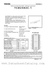 TCD2502C-1 datasheet pdf TOSHIBA