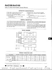 AM2168 datasheet pdf MSIS Semiconductor