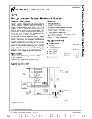 LM78CCVF-J datasheet pdf National Semiconductor