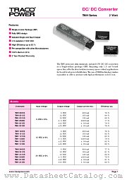 TMH1215D datasheet pdf Traco Electronic AG