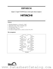 74HC01 datasheet pdf Hitachi Semiconductor