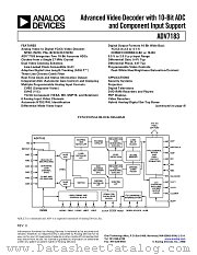 AD7183 datasheet pdf Analog Devices