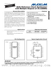 MAX9486 datasheet pdf MAXIM - Dallas Semiconductor