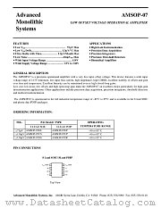AMSOP-07E datasheet pdf Advanced Monolithic Systems
