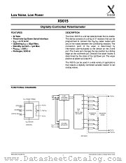 X9015USI-2.7 datasheet pdf Xicor