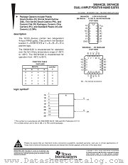 SN74HC20DB datasheet pdf Texas Instruments