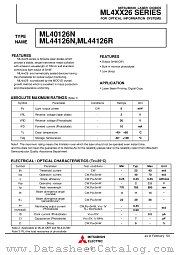 ML4XX26 datasheet pdf Mitsubishi Electric Corporation