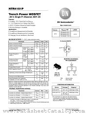 NTR4101P datasheet pdf ON Semiconductor