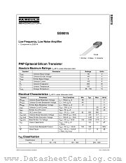 S9015 datasheet pdf Fairchild Semiconductor