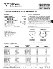 LM285EOA-2.5 datasheet pdf TelCom Semiconductor