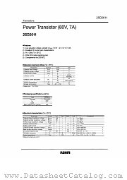 2SD2611 datasheet pdf ROHM