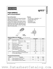 FQA18N50V datasheet pdf Fairchild Semiconductor