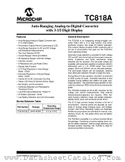 TC818ACBU datasheet pdf Microchip