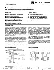 CAT512 datasheet pdf Catalyst Semiconductor