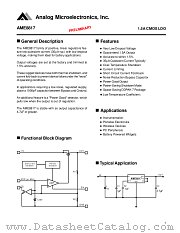 AME8817BEDZADJ datasheet pdf Analog Microelectronics