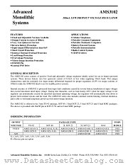 AMS3102AS-33 datasheet pdf Advanced Monolithic Systems