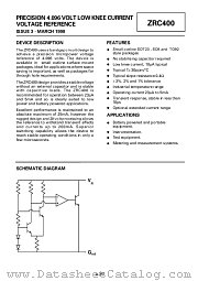 ZRC400R01 datasheet pdf Zetex Semiconductors