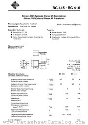 BC416B datasheet pdf AEG-TELEFUNKEN